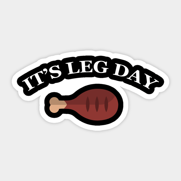 Leg Day Thanksgiving day Turkey gift Sticker by Flipodesigner